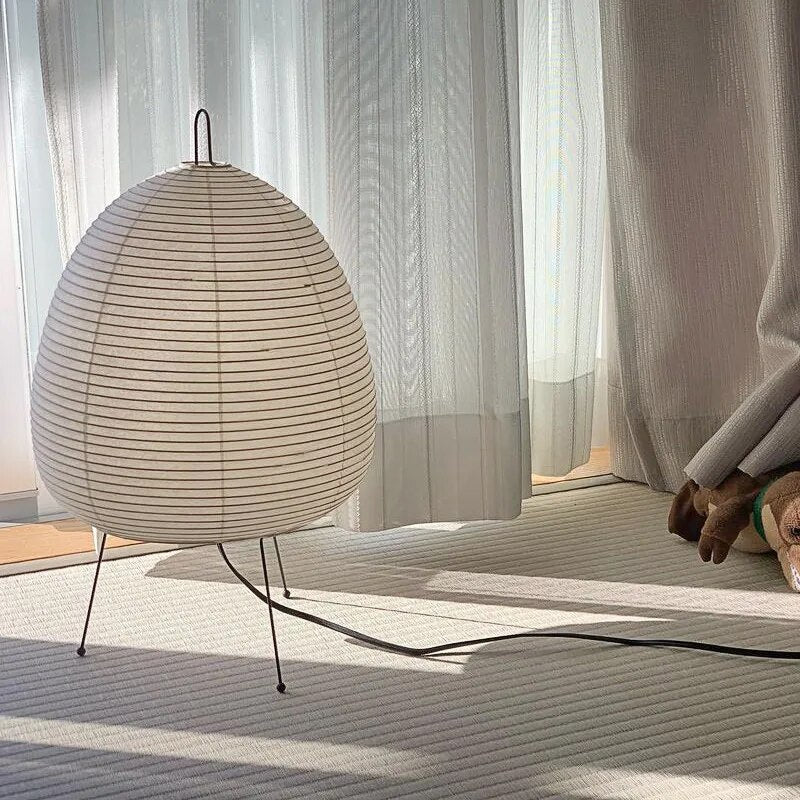 SerenityLight Japanese Rice Paper Lamp – Cozy Atmosphere