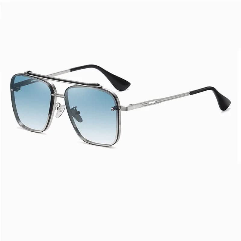 Gradient Lens Sunglasses with Sturdy Metal Frame – Fashionable Design