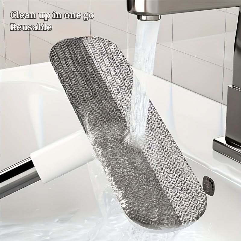 Retractable Window Cleaning Brush with Pet Hair Removal Feature