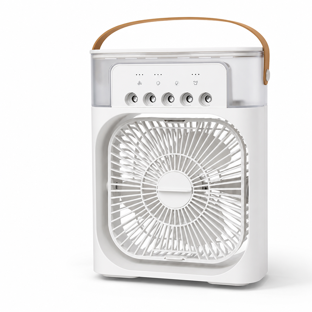 Quiet USB-Powered Portable Mist Fan & Humidifier (500 mL Tank)