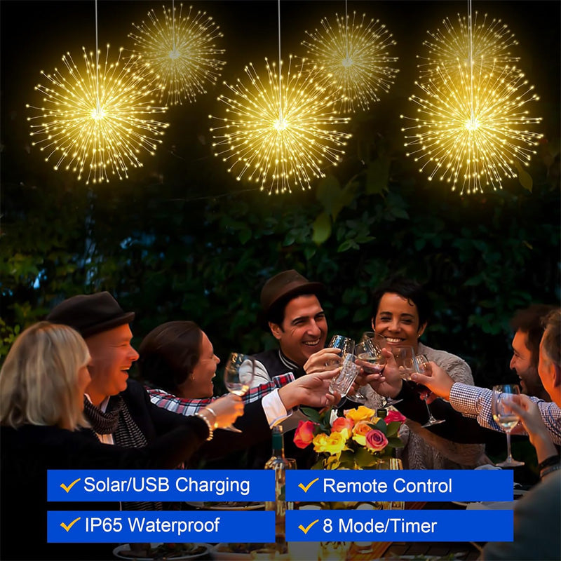 SunChase™ Solar Firework Lights — Effortless, Worry-Free Sparkle That Transforms Every Night Into Pure Magic