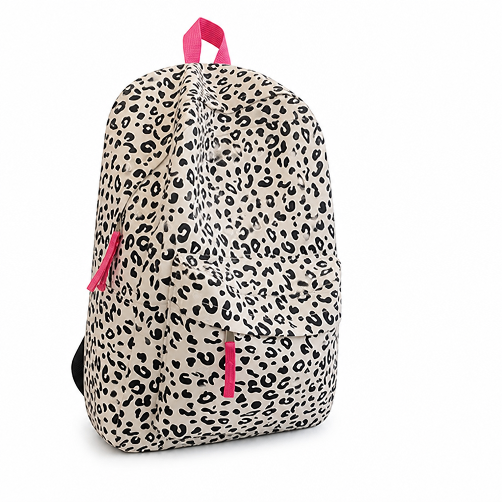 Lightweight Durable Leopard Print Backpack