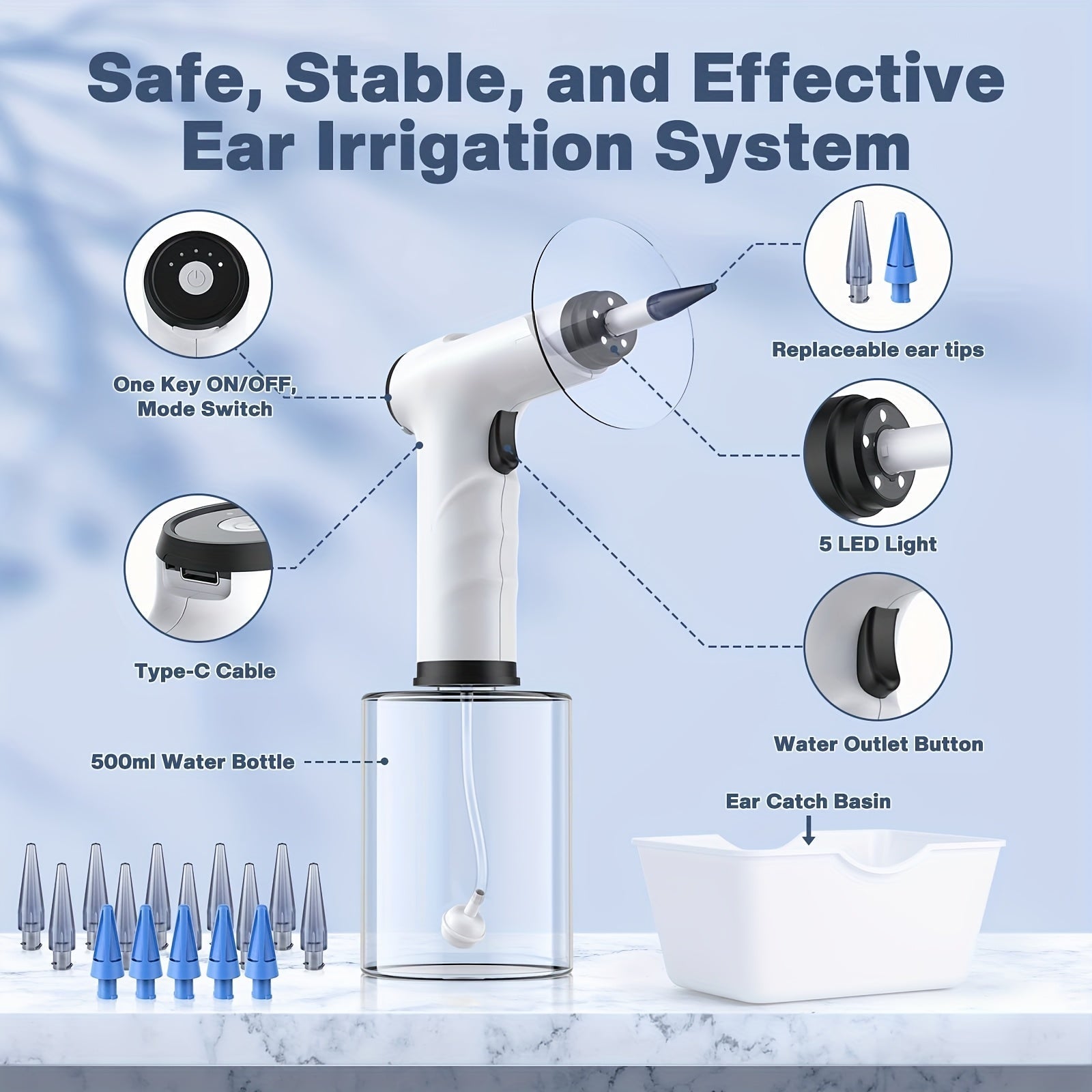 Flushing System Ear Cleaning Kit – Electric Ear Wax Remover