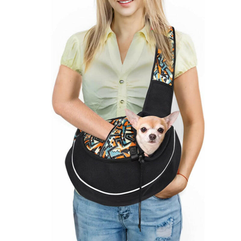 Spacious Pet Carrier Bag for Dogs and Cats - Adjustable Strap & Mesh Design