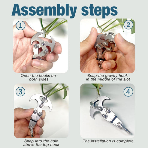 Stainless Steel Hook for Camping and Outdoor Use – Versatile Design