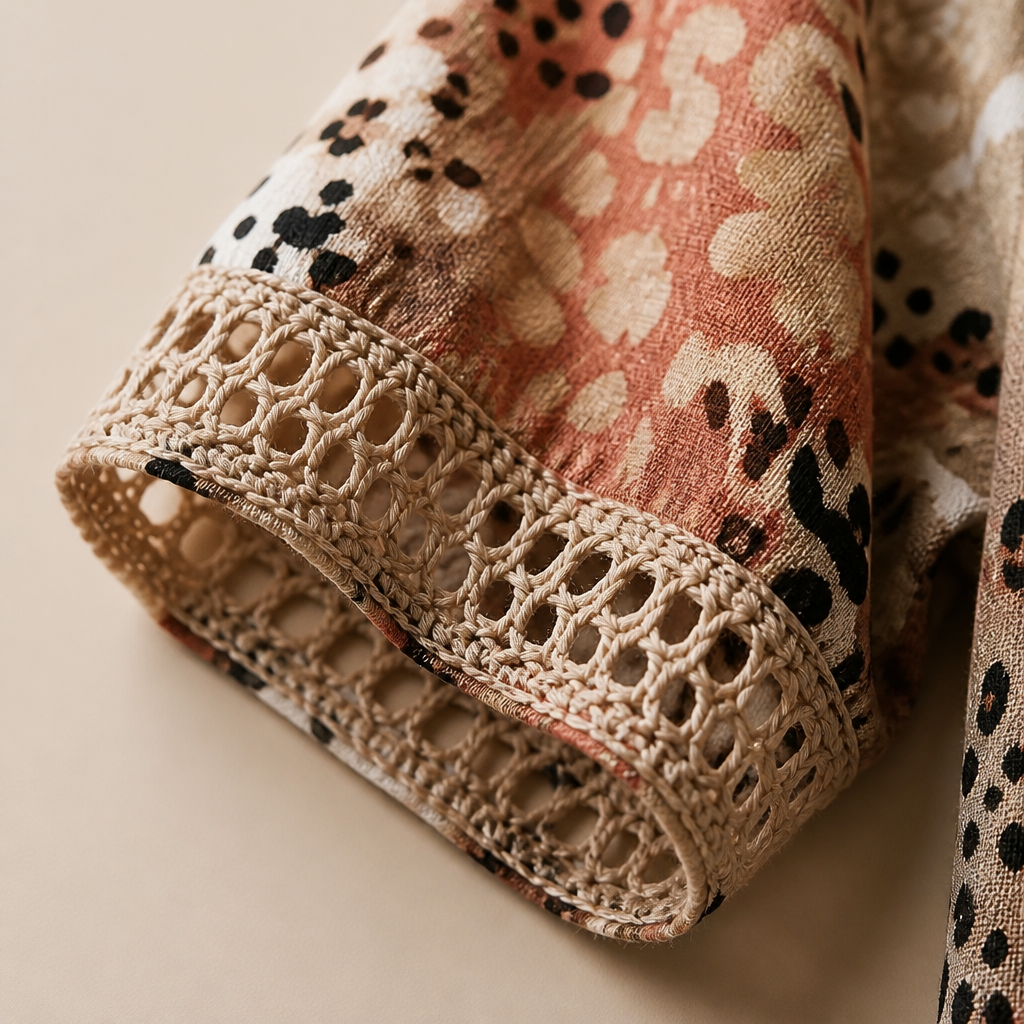 Aesthetic — boho printed midi dress celebrating style, comfort, and a mature vacation vibe.