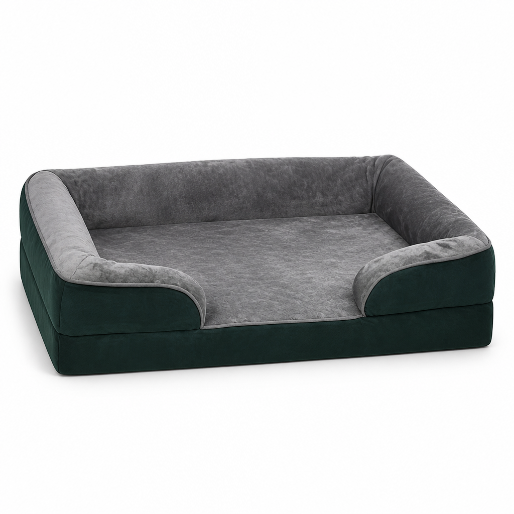 Orthopedic Foam & Washable Cover Dog Bed (Non-Slip Bottom)