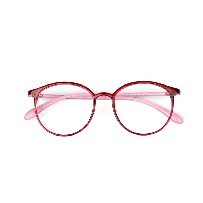 Comfortable Round Glasses with Blue Light Filtering for Screen Use