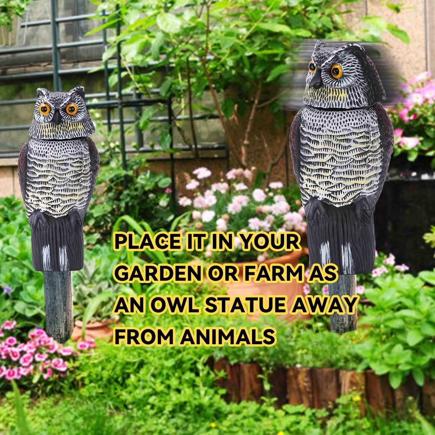 Garden Bird Protection Fake Owl Decoy