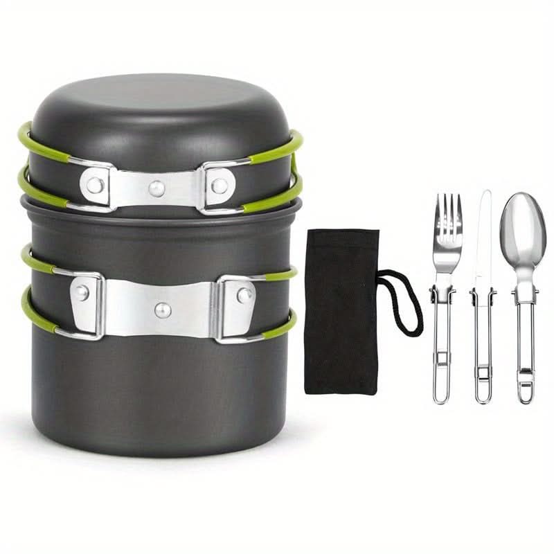 Backpacking Cooking Set with Spoon and Fork