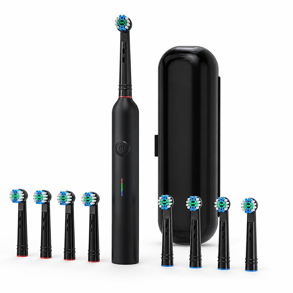 USB Rechargeable IPX7 Electric Toothbrush (8 Brush Heads)