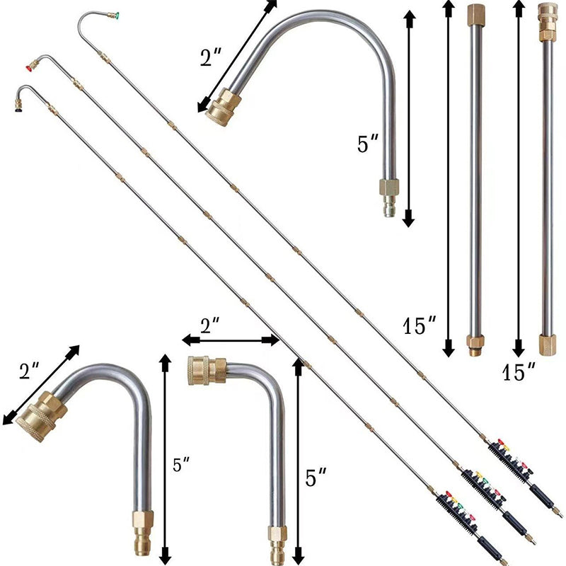 Pressure Washer Telescoping Spray Wand Attachment