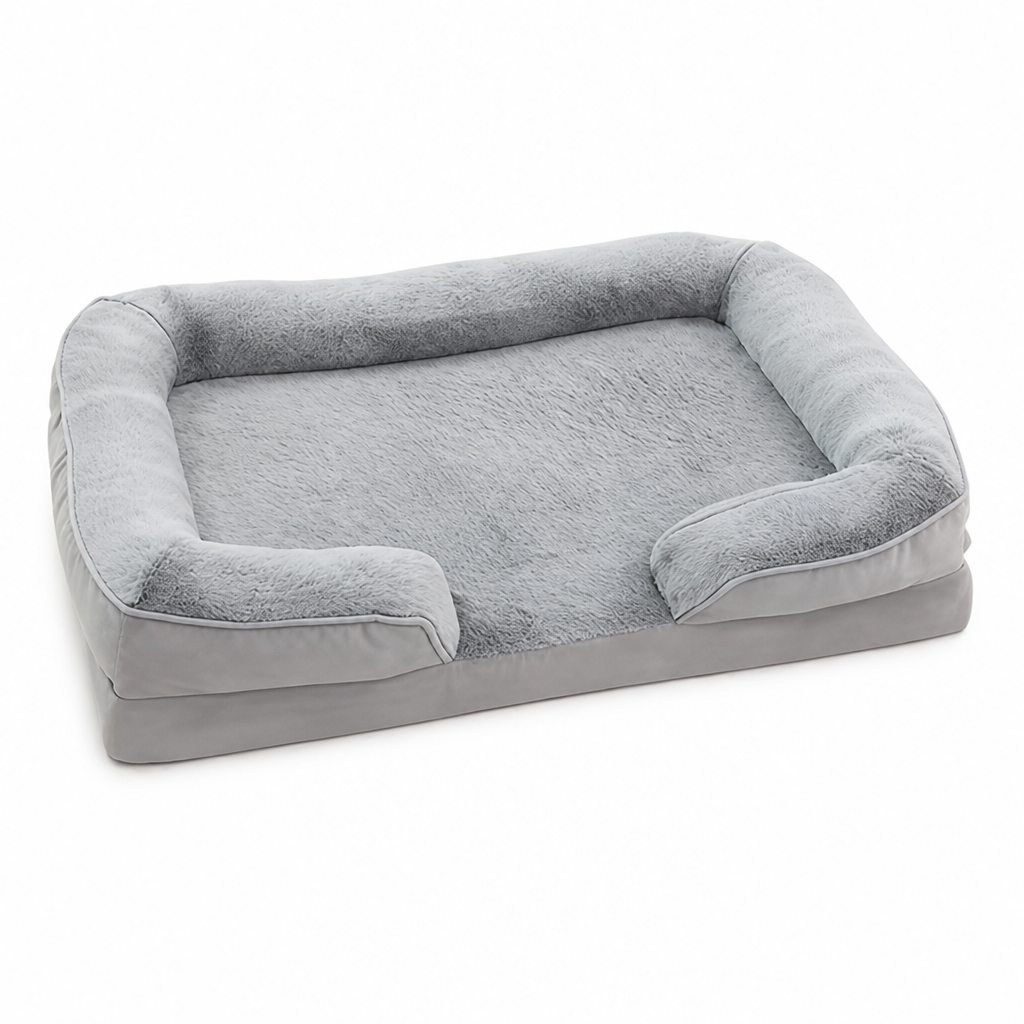 Orthopedic Egg Crate Foam Dog Bed (Removable Washable Cover)