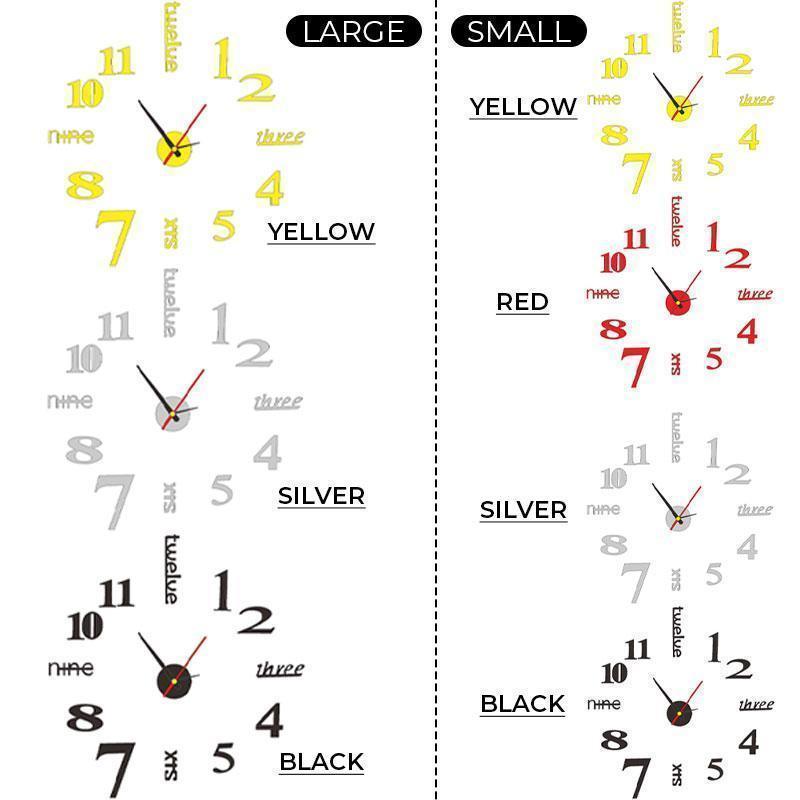 Modern Design Wall Clock – Silent and Noise-Free
