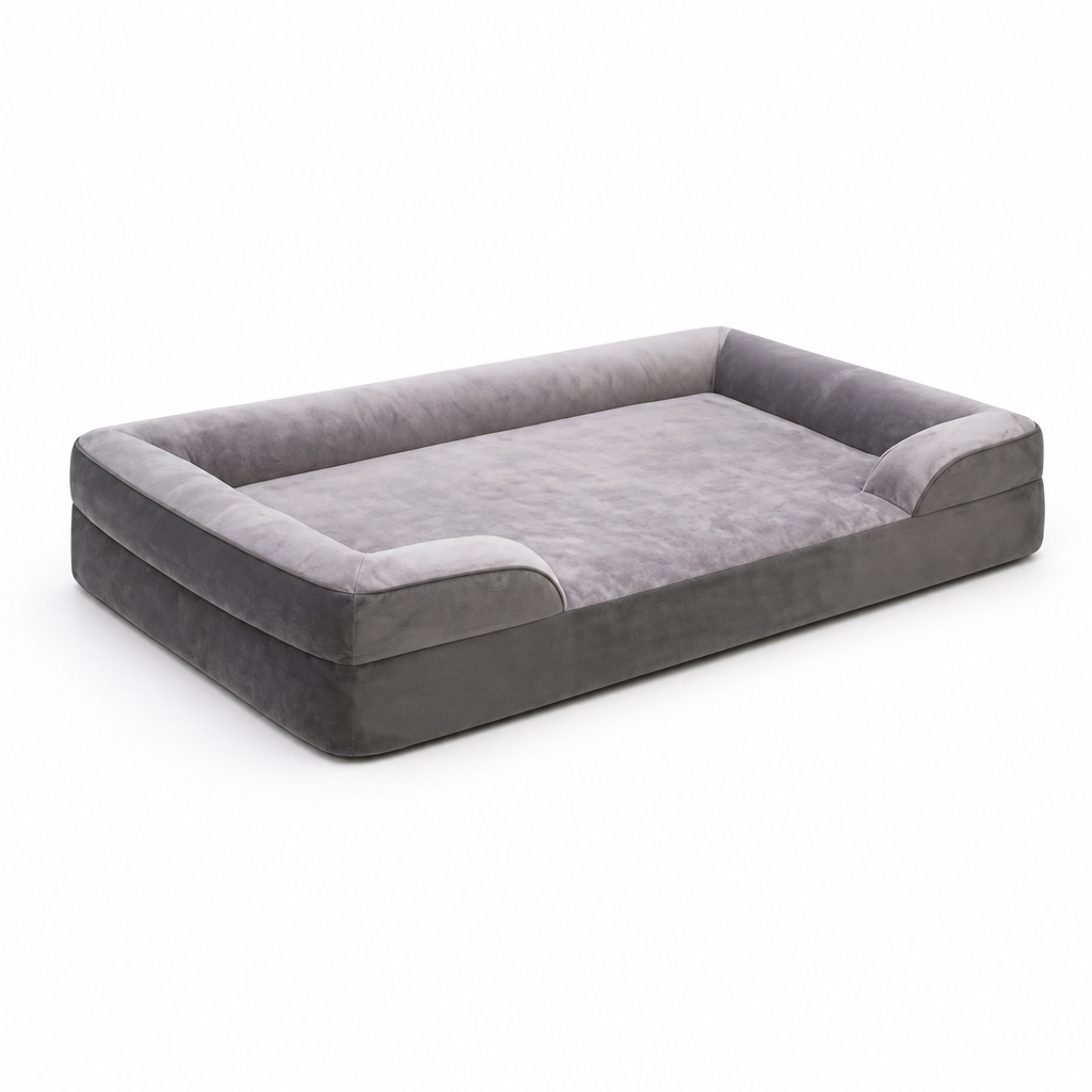 Orthopedic Egg Crate Foam Dog Bed (Removable Washable Cover)