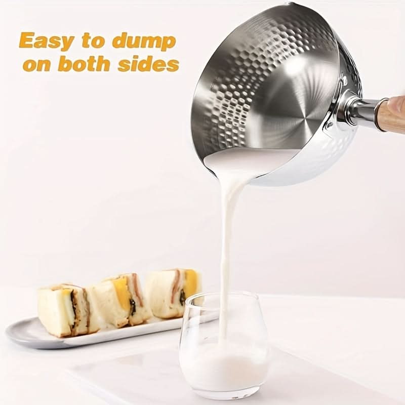 Versatile Cooking Skillet in Stainless Steel – Sleek and Stylish Design