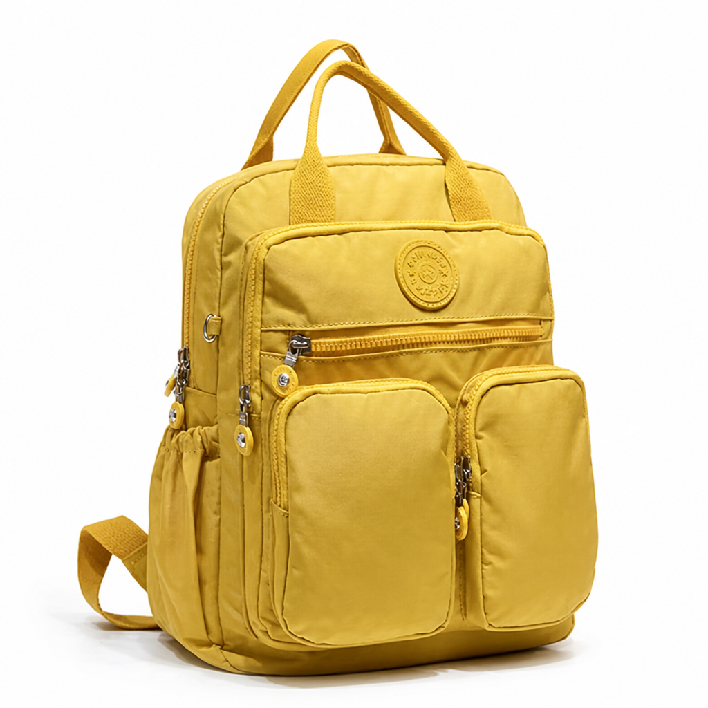 Water-Repellent Multi-Compartment Backpack (Padded Straps)