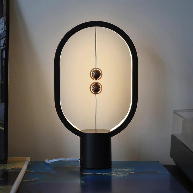 Modern Table Lamp with Adjustable Light Settings