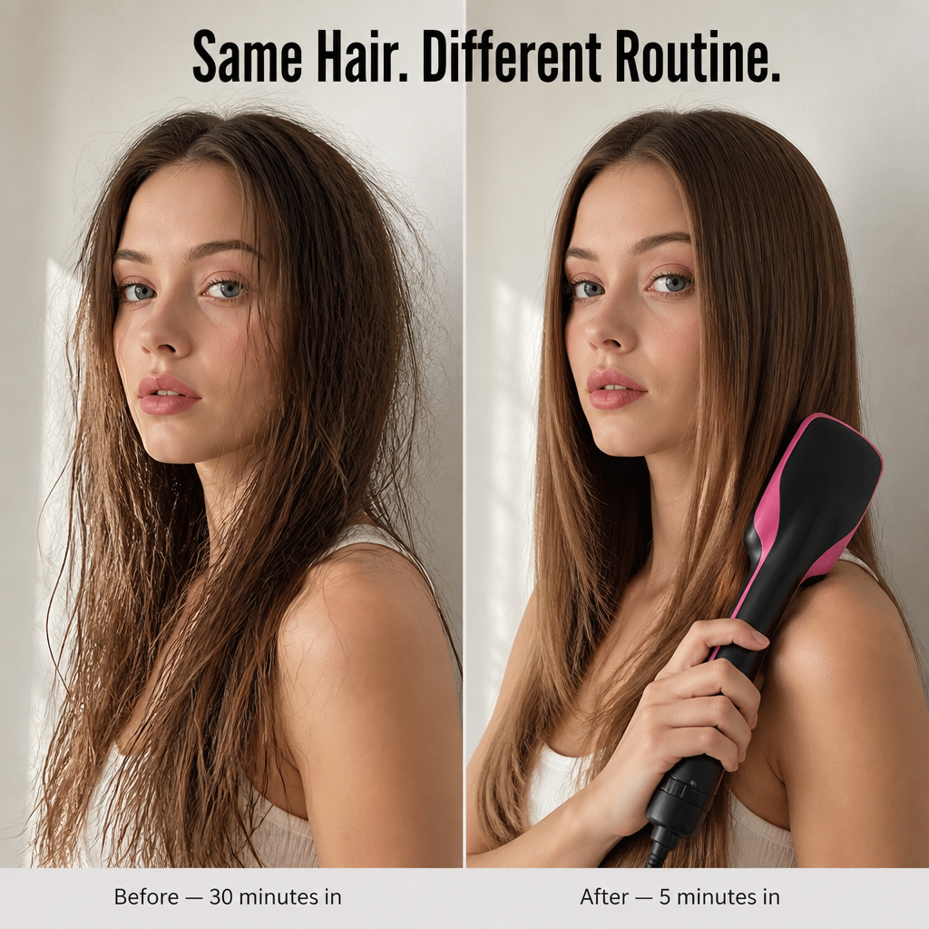VeloSmooth™ — Slash Your Morning Hair Routine to One Tool, One Stroke