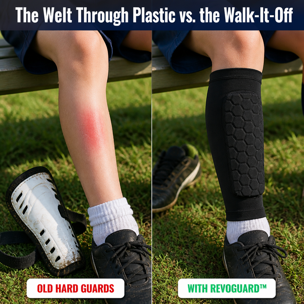 RevoGuard™ — Protect Young Shins Against Every Tackle Without Bulk or Slip