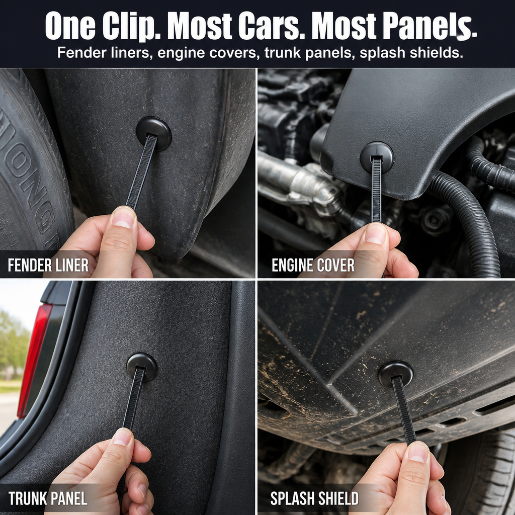 SnapSecure™ — Snap Loose Fender Liners, Mudguards, and Splash Shields Firmly Back
