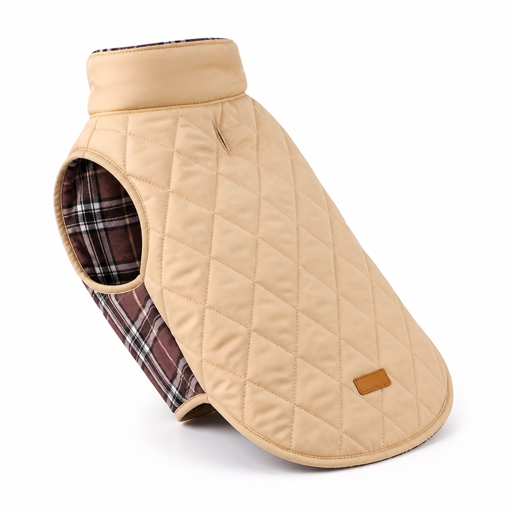 Reversible Waterproof Cozy-Lined Dog Coat