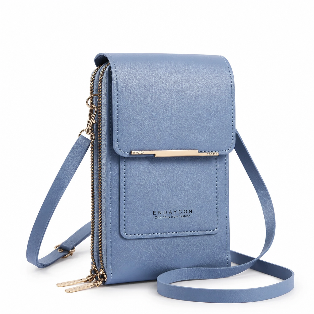 Touchscreen Window Front-Pocket Crossbody Bag