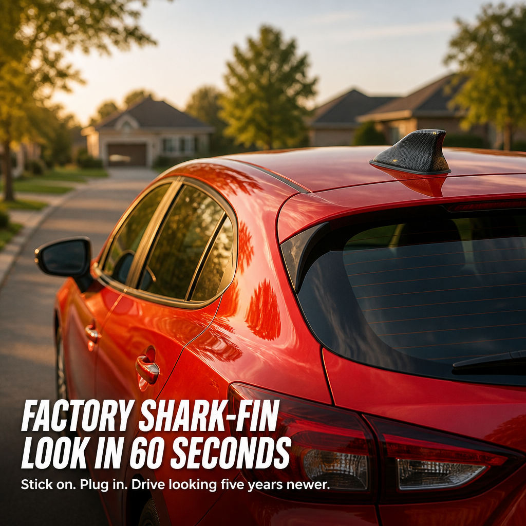PulseFin™ — Replace Your Ugly Whip Antenna with the Sleek Factory Shark-Fin Style