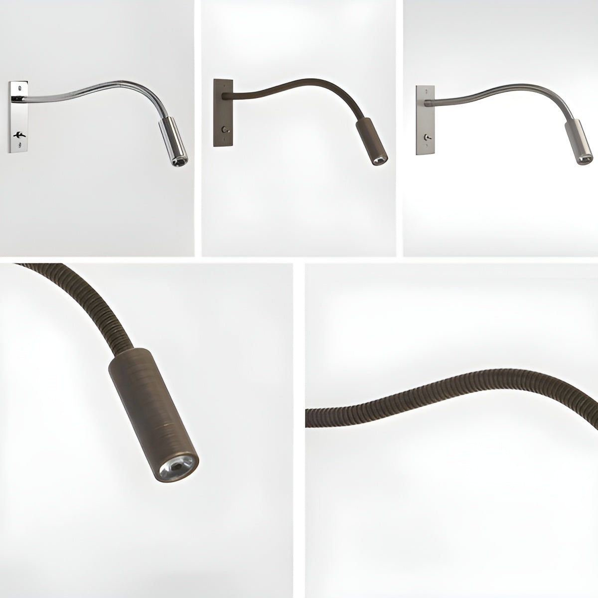 Adjustable Gooseneck Wall Light – Bed and Sofa Reading Lamp