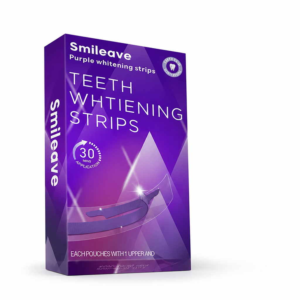 Peroxide-Free & Gentle Teeth Whitening Strips (30-Min Wear)