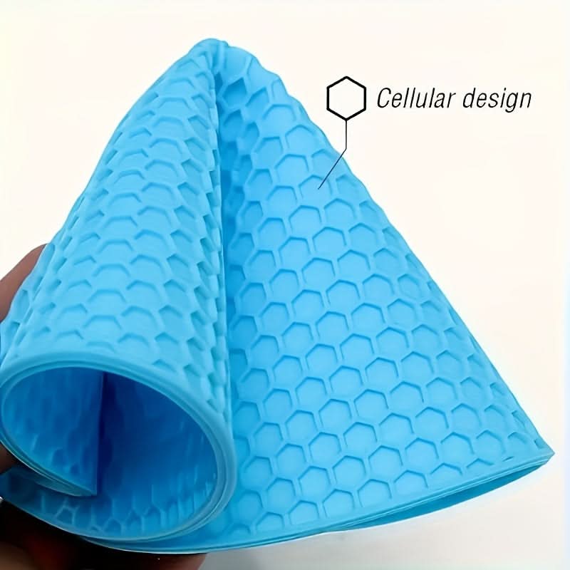 Heat-Resistant Honeycomb Silicone Mat Set