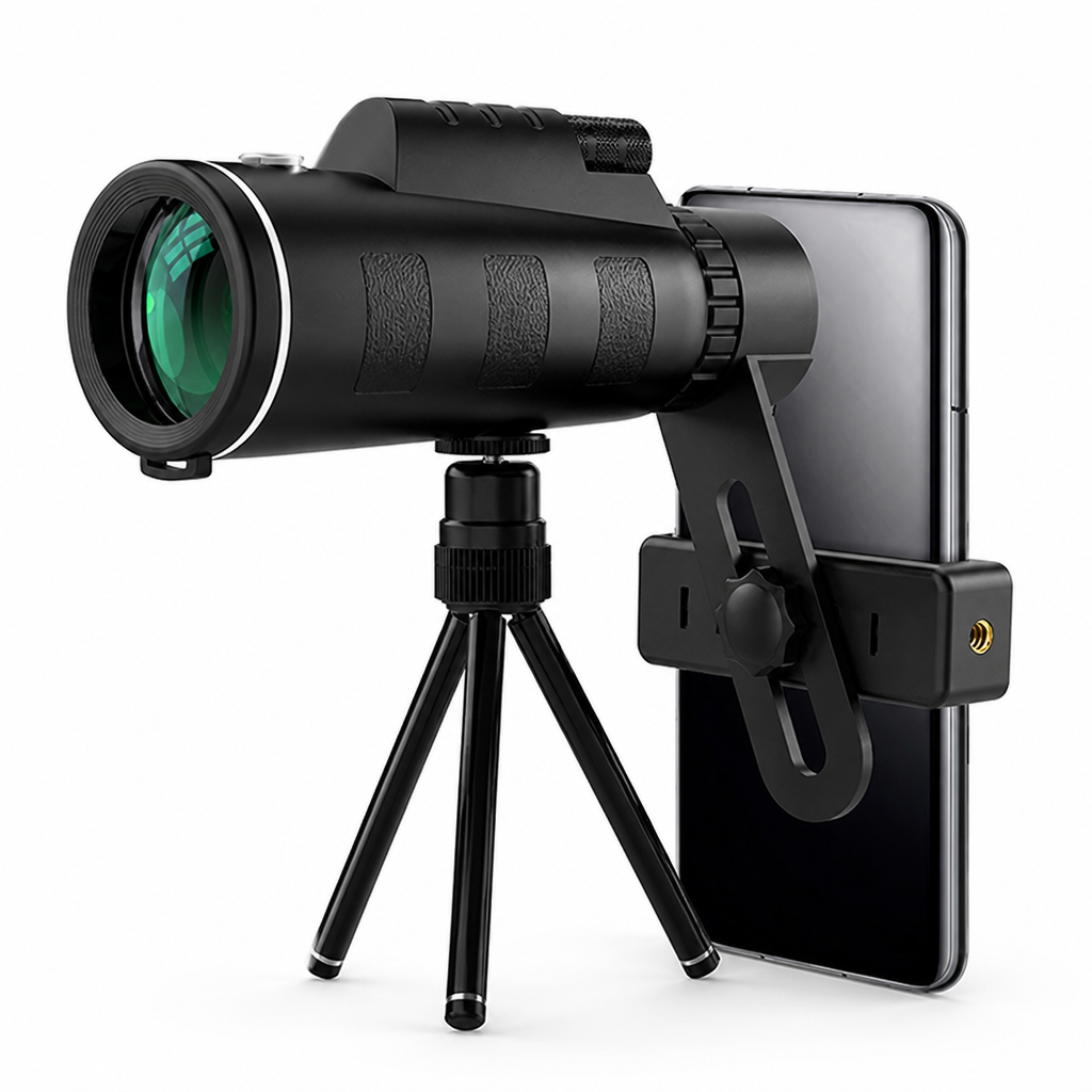 500X Zoom HD Optics Compact Monocular Telescope