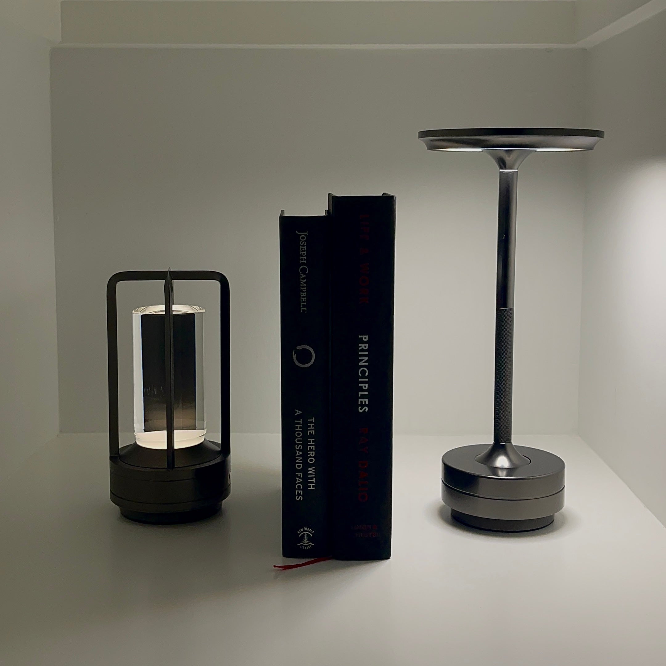 Lumiere Lantern Cordless Crystal Desk Lamp