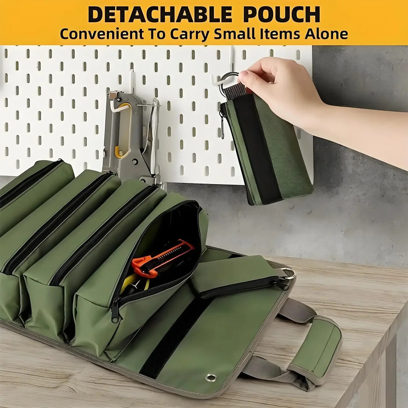 Tool Organizer | Quick Tool Reach | Roll-up and Tidy | ToolRig