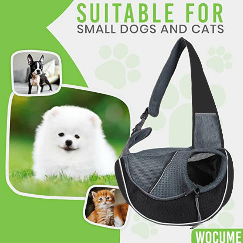 Spacious Pet Carrier Bag for Dogs and Cats - Adjustable Strap & Mesh Design