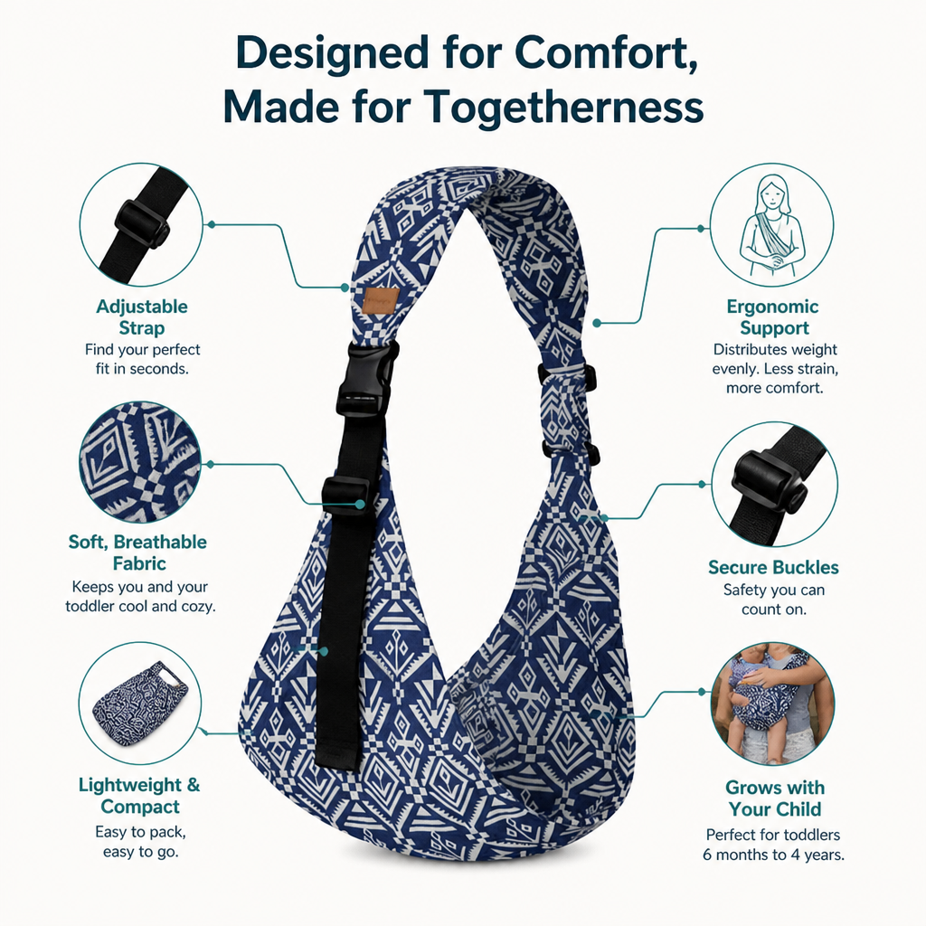 SwayNest™ Sling — Carry Your Toddler All Day Without the Back Pain or Fuss