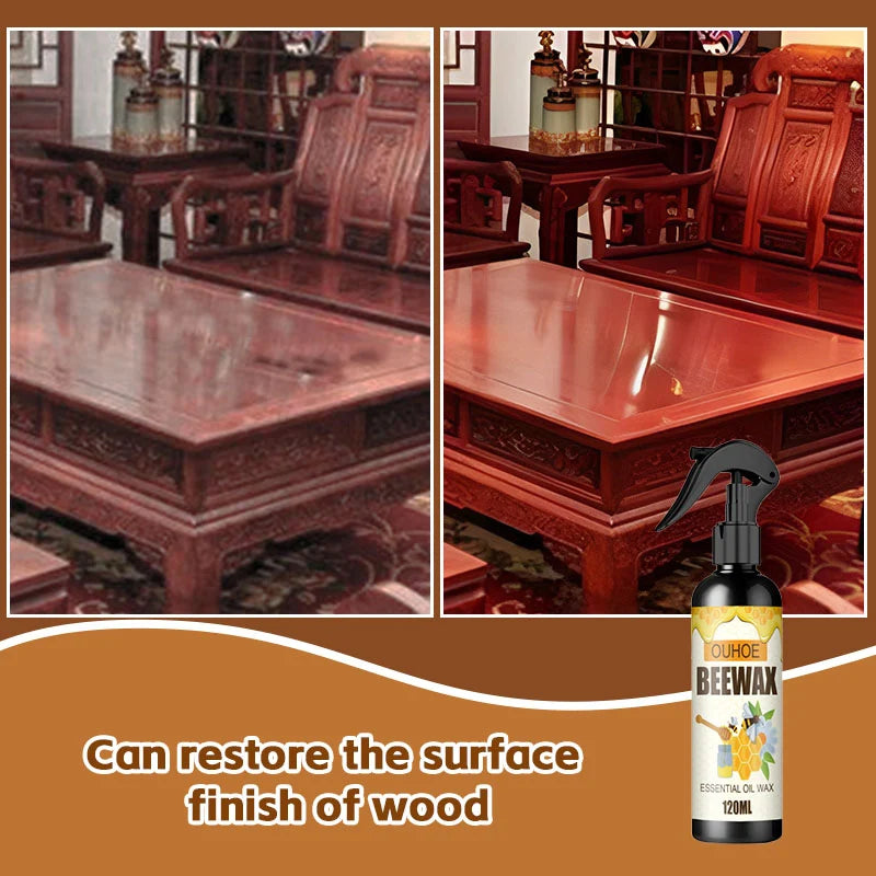 Natural Surface Care Spray with Beeswax for Wood Maintenance