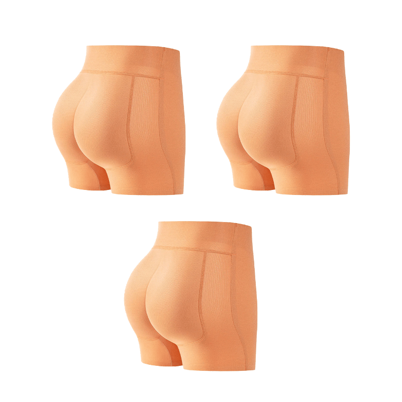 High-Waisted Shapewear Shorts with Padded Bottom - Breathable & Discreet