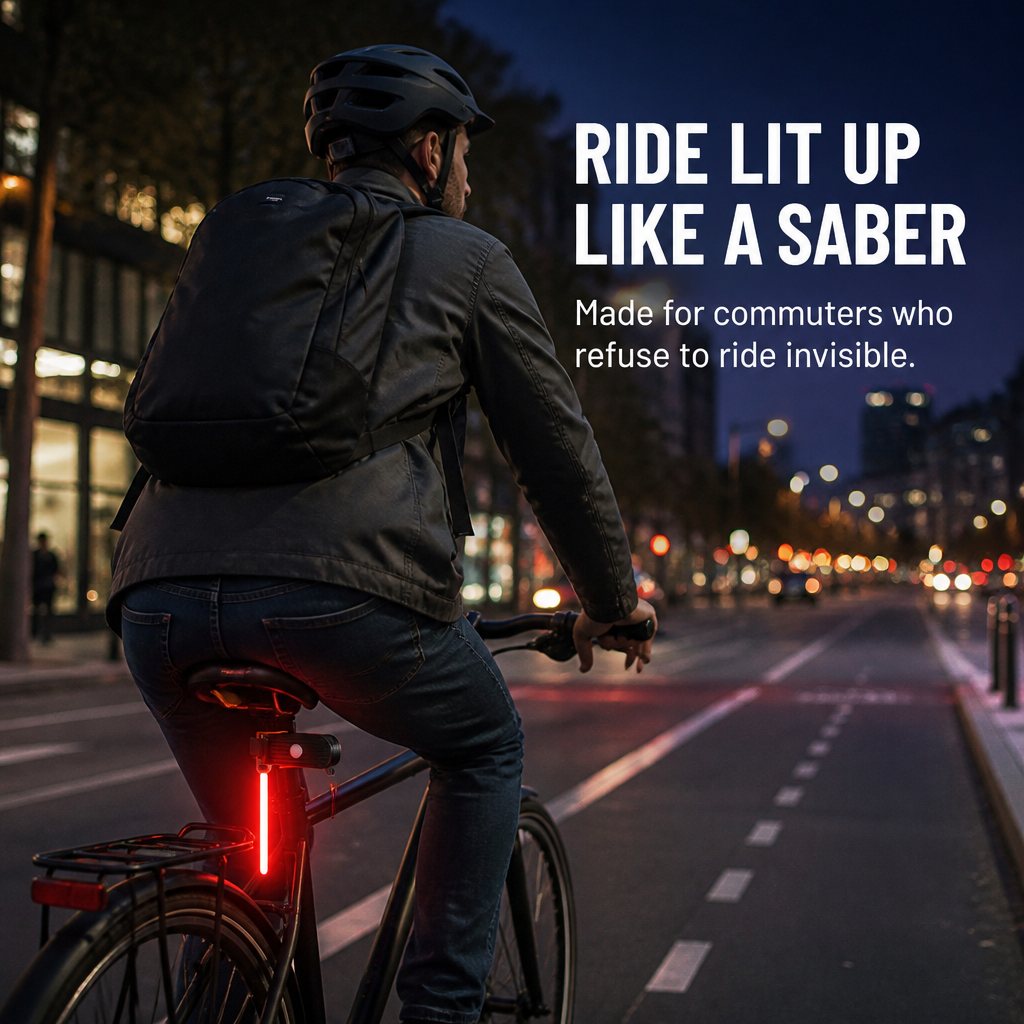 LumaGuard™ — Transform Your Seatpost Into a Radiant Saber Drivers Won't Overlook