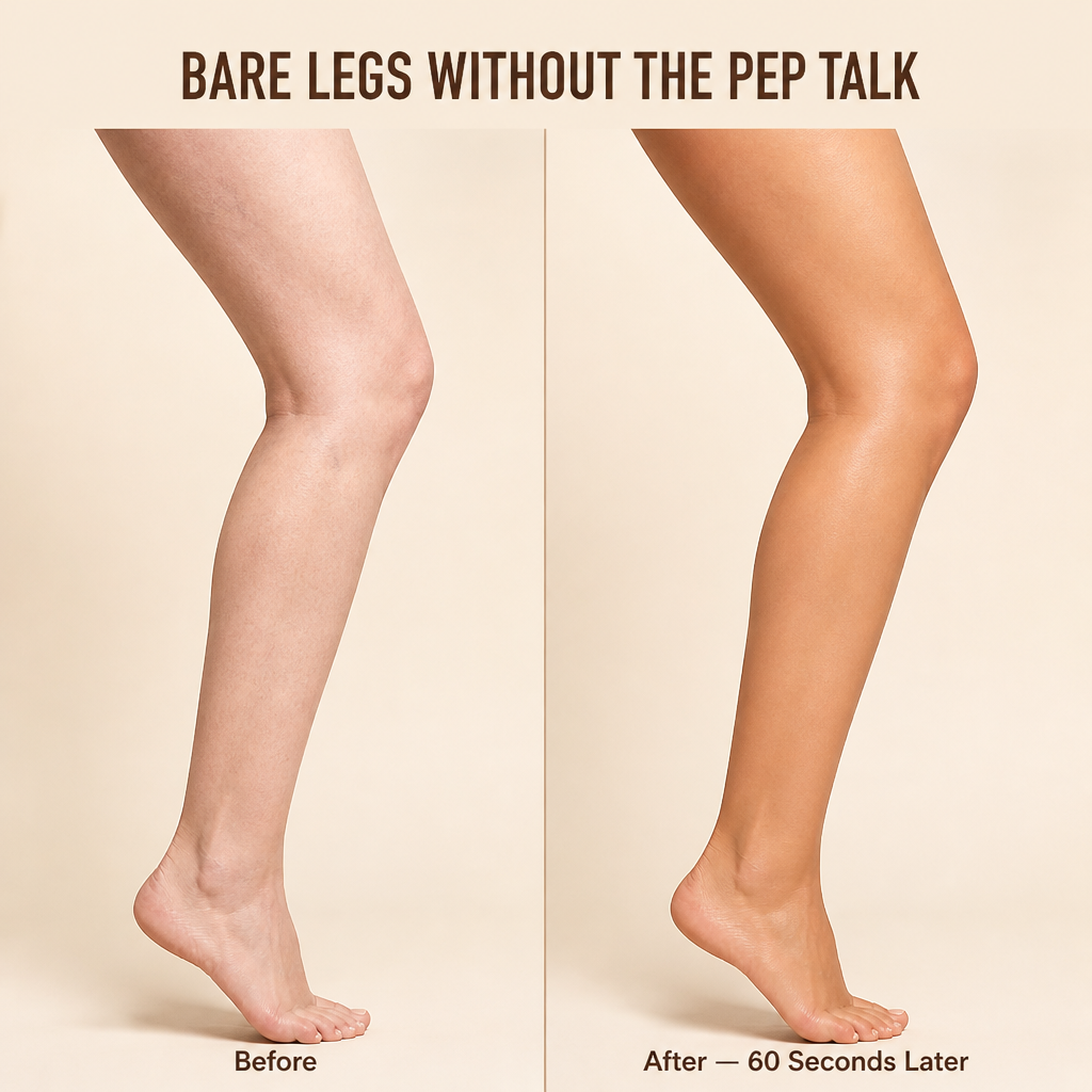 RadiantaCover™ — Paint on Holiday Legs in 60 Seconds, Ditch the Self-Tanner