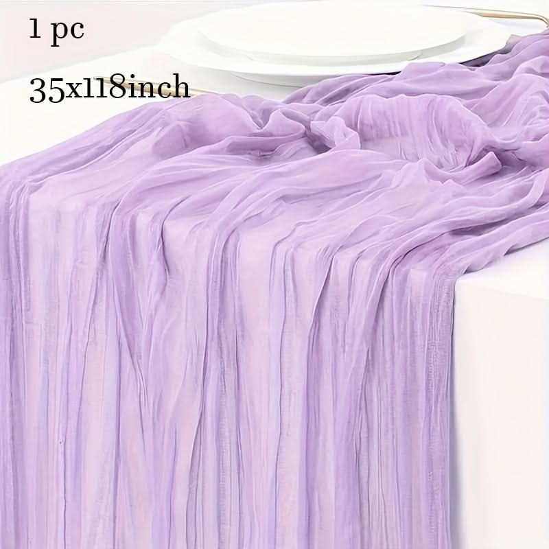 Crinkled Cheese Tablecloth for Stylish Boho and Holiday Decor