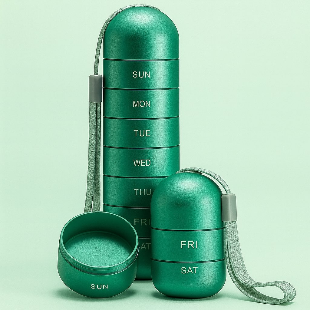 Sleek 7-Compartment Organizer Box for Travel Essentials