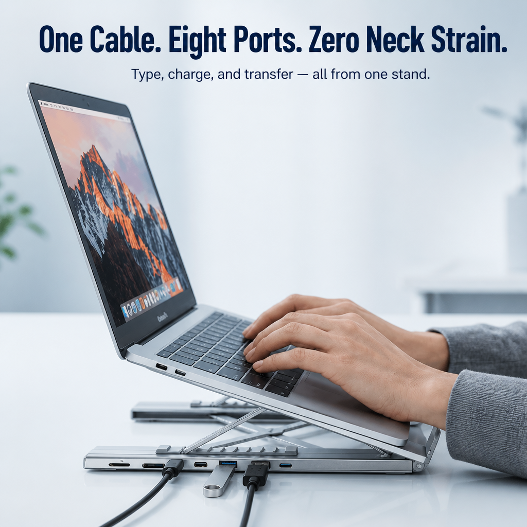 VersaFusion™ — Master Your Desk with Seamless Power and All-Day Comfort