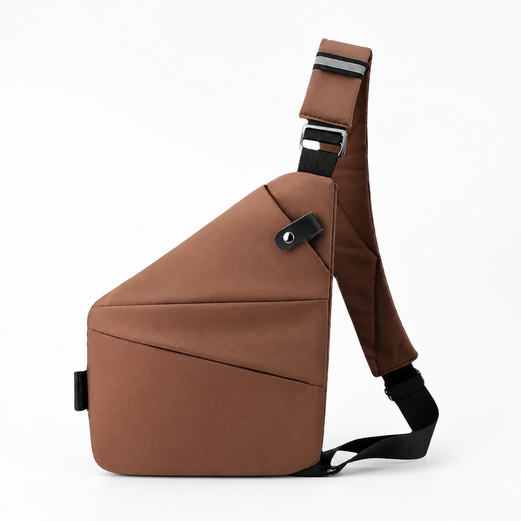 Cut-Resistant Strap & RFID-Blocking Pocket Crossbody Bag