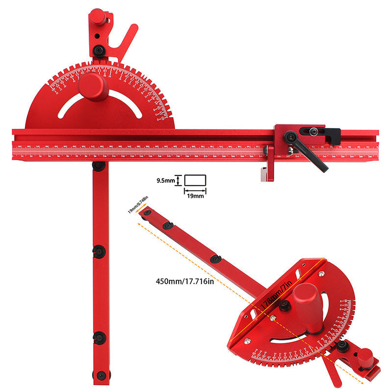 Aluminum Alloy Miter Stop for Accurate Angle Cutting