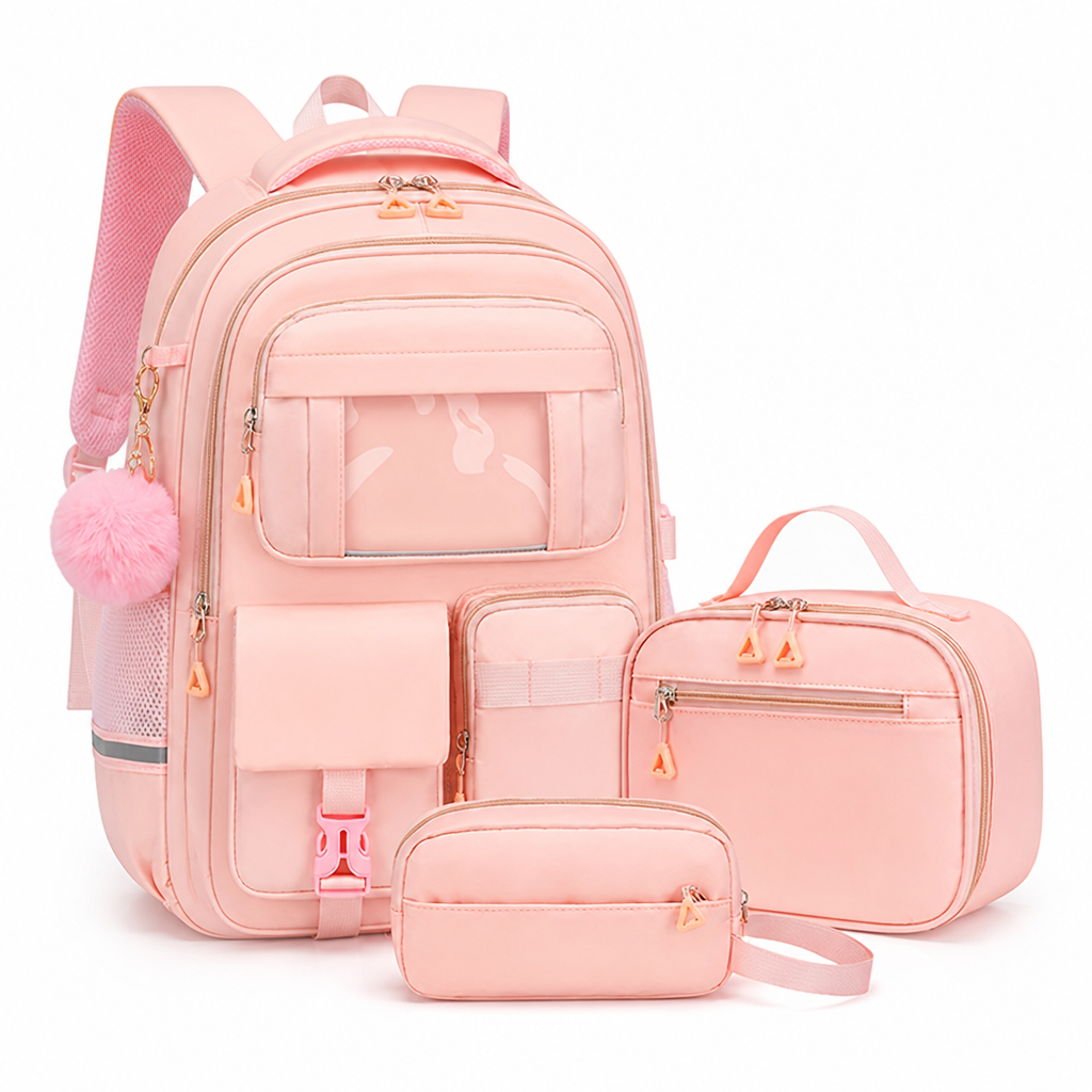 Large Capacity Multi-Pocket Backpack Set (Fits 16-Inch Laptop)