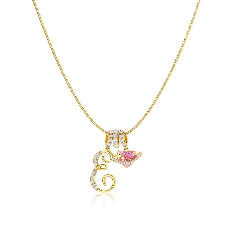 LuminaCharm™ 3-Layer Initial Pendant Necklace — Carry Your Unique Story with Effortless Glam and Confidence