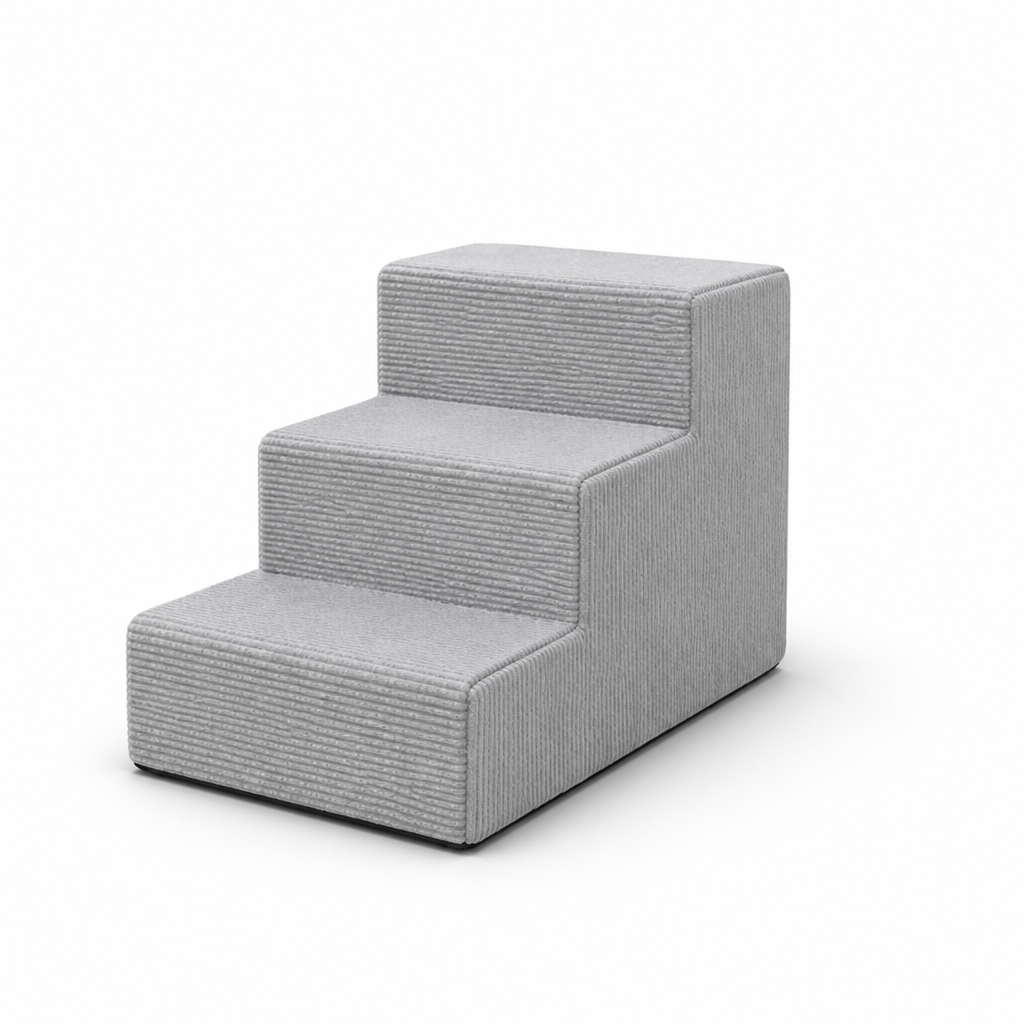 Soft Corduroy Non-Slip Pet Stairs (3-Step)