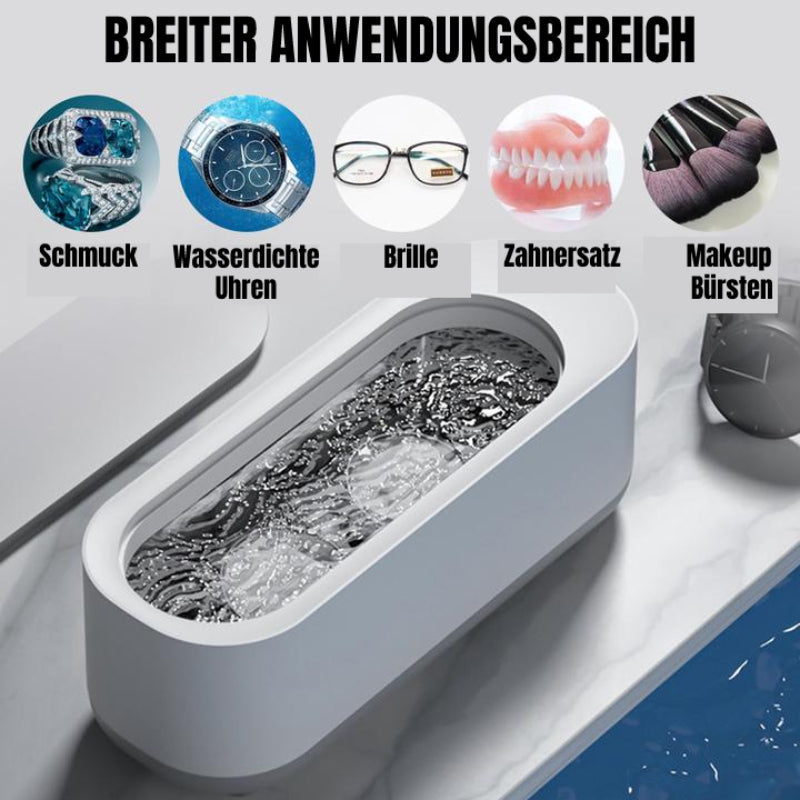 Ultrasonic Cleaner | 360° Complete Cleaning | For Glasses & Jewelry | Portable | SonicPure