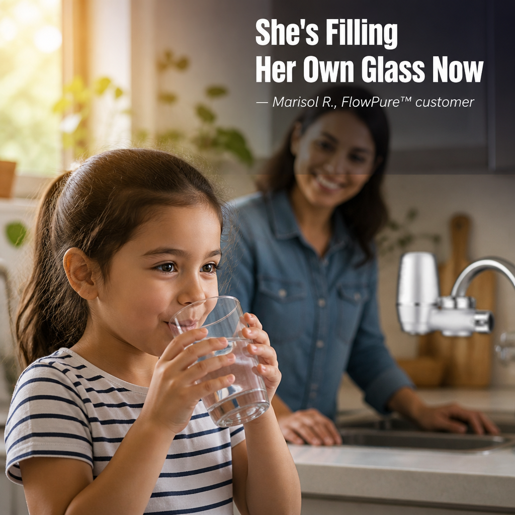 FlowPure™ — Remove Chlorine & Metallic Taste from Your Tap in Less Than a Minute